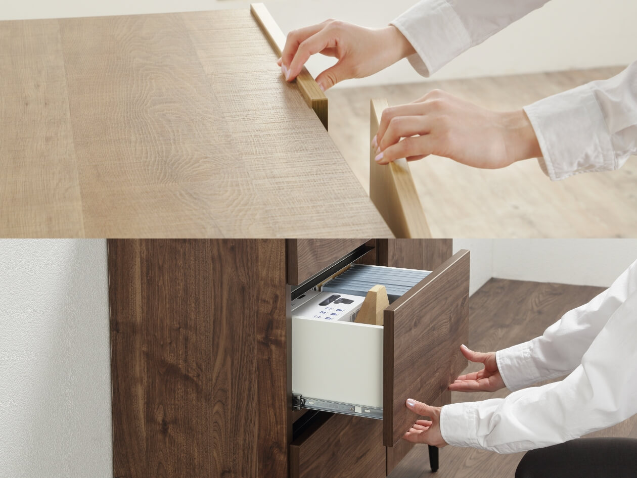 シンプルでフラットなデザイン
