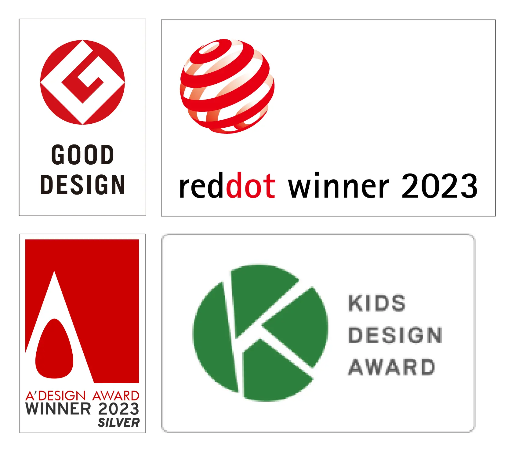 GOOD DESIGN reddot design A'design kids design