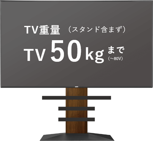 TV重量50kgまで(スタンド含まず)