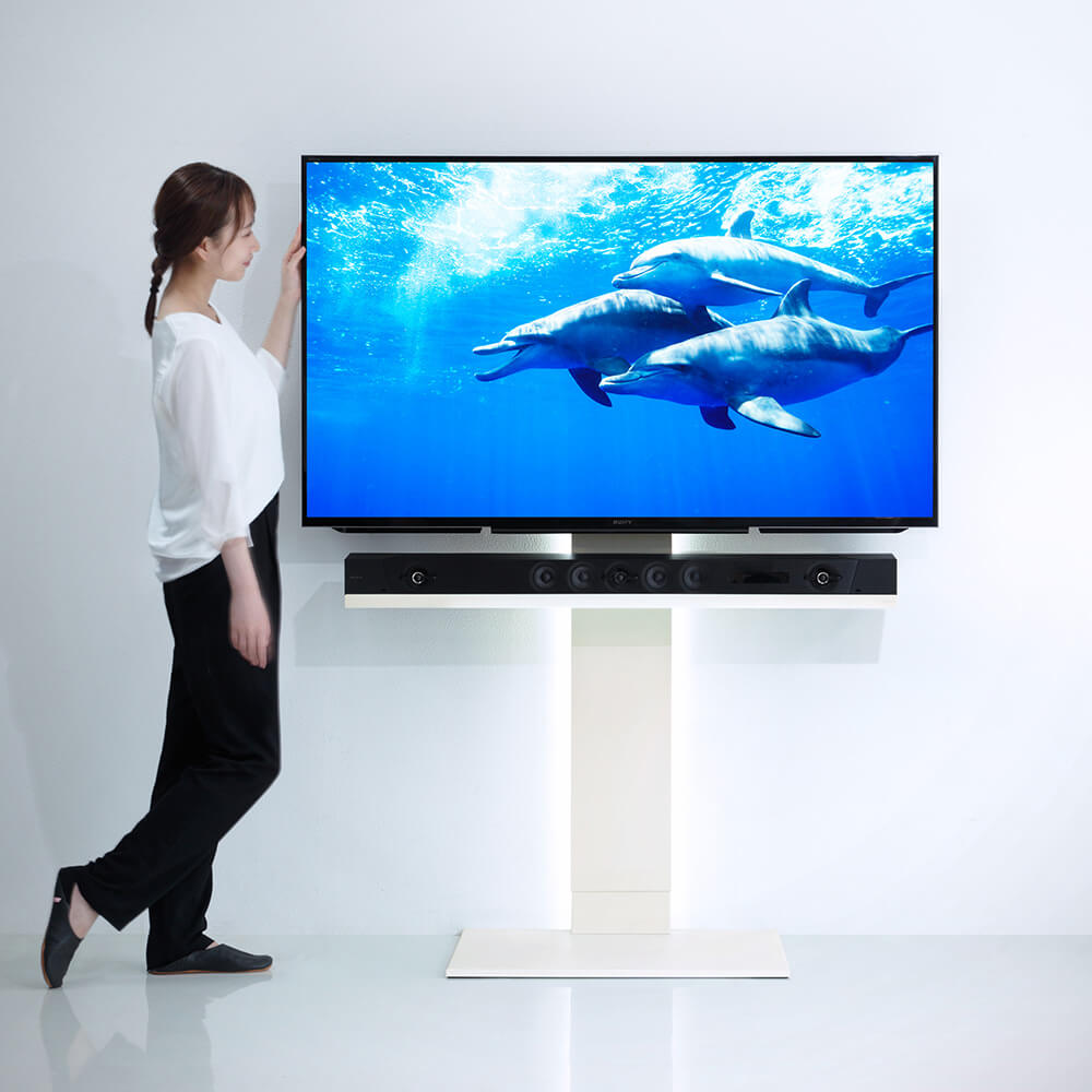 2024新商品 FUNAI 船井電機 43型テレビ wall v2 テレビスタンド テレビ ...