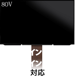 32インチ～79インチまで対応