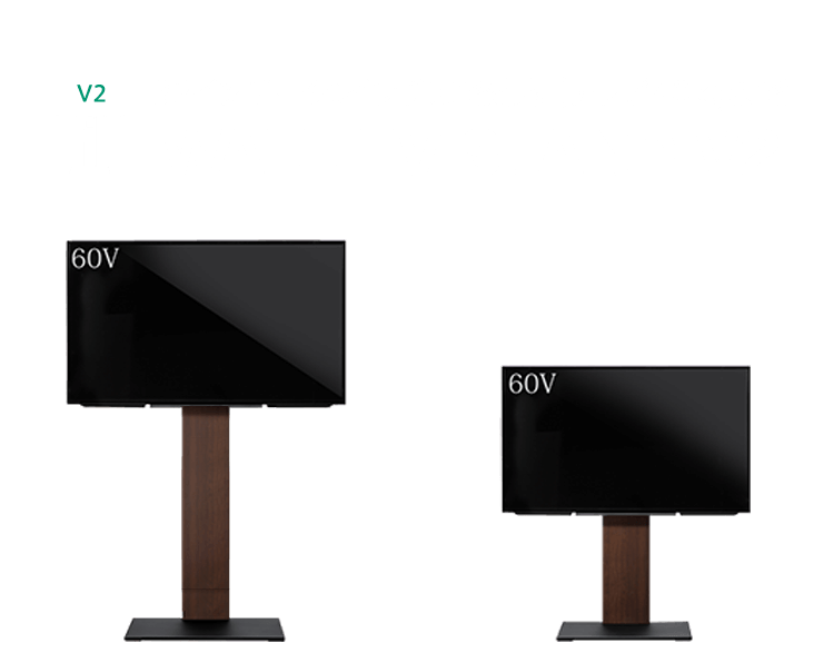 60インチまで対応 （テレビ40kgまで） WALL TV STAND V2