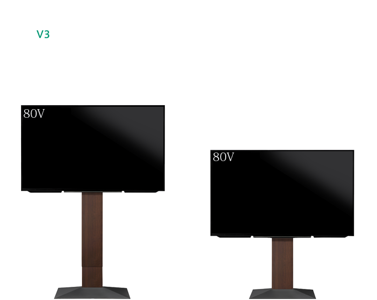 80インチまで対応 （テレビ50kgまで） WALL TV STAND V3