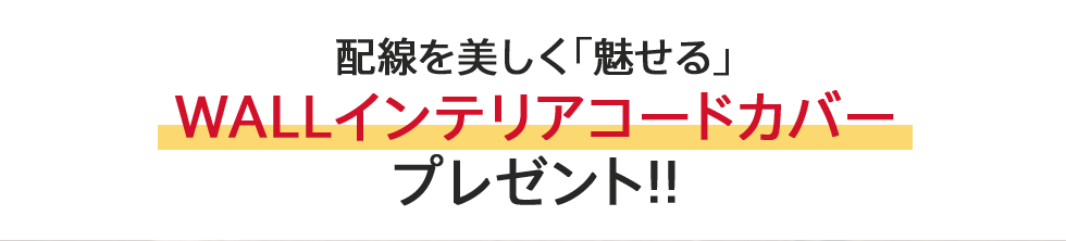 EQUALS限定企画WALLシリーズ購入者にもれなくコードカバープレゼント