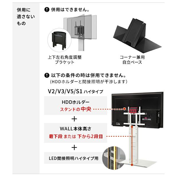 ナカムラ WALL テレビスタンド LED間接照明 ロータイプ用 V2､V3､S1ロー