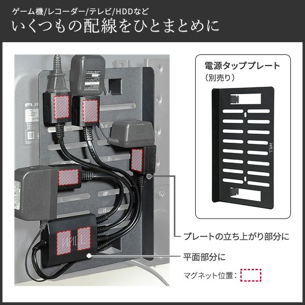 マグネット付きスマート電源タップ