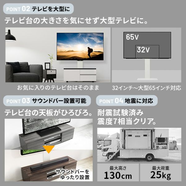 WALL INTERIOR TVSTAND テレビ台用スタンド | EQUALS（イコールズ）