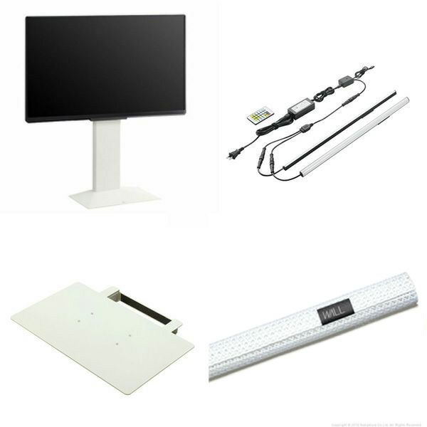 WALLテレビスタンド V3 COMPACT サテンホワイト WLTVR5111 ehwl_wltvr5