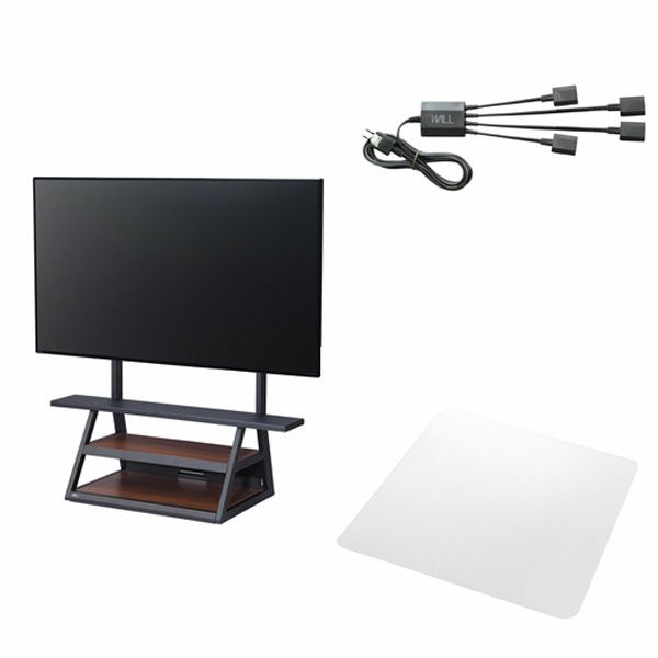 その他 masa315 M1キャスター+マグネット付きスマート電源タップ+床保護マットセット